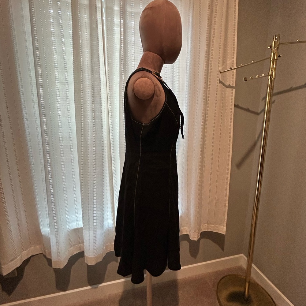 Anthropologie Black one shoulder dress - Picture 4 of 10